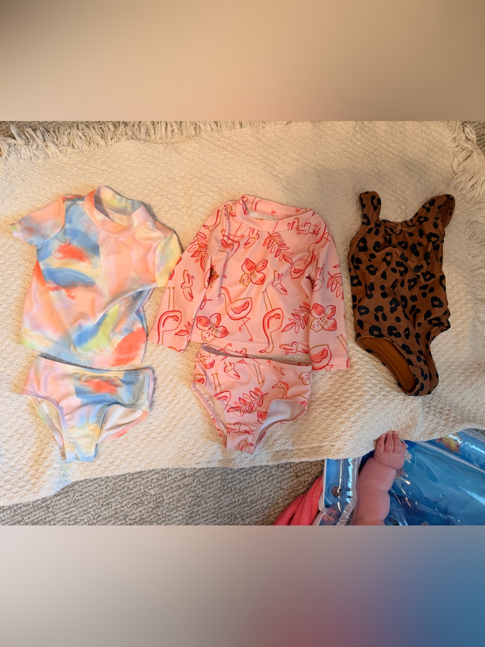 Carter's Baby Bathing Suits Size 6 Months 6M two piece one piece Old Navy Bundle
